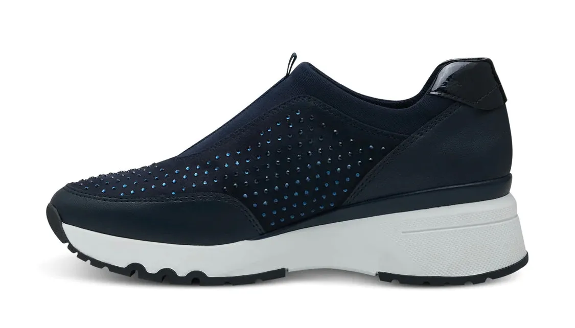 Marco Tozzi 24730-41 Pull On Embellished Navy Trainers