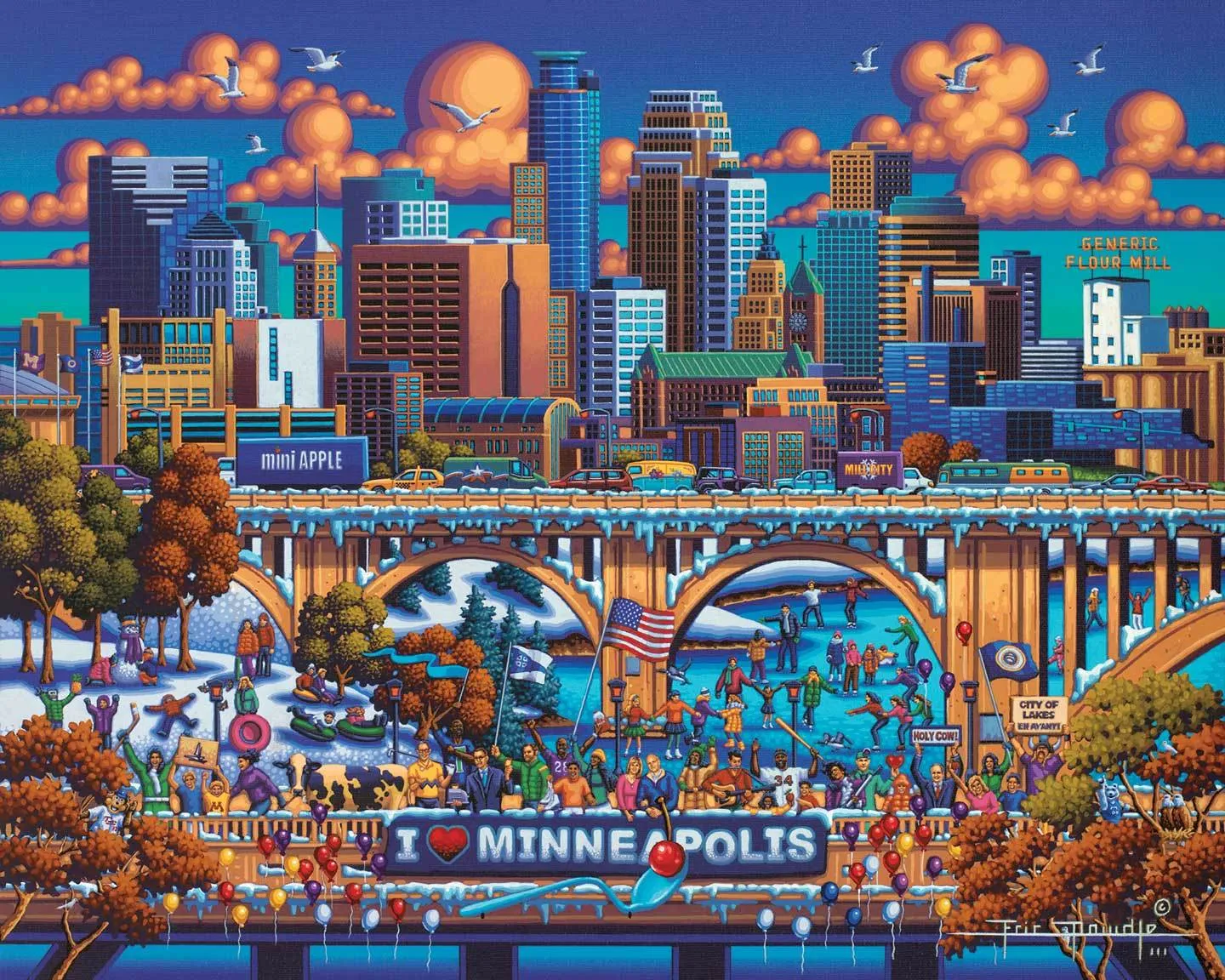 Minneapolis 500 Piece Puzzle - Quick Ship