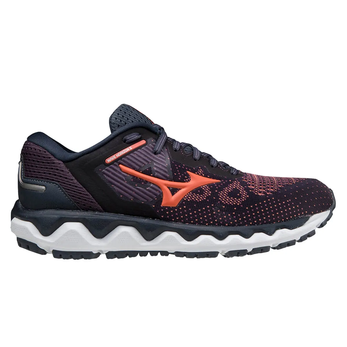 Mizuno Wave Horizon 5 Womens | Nightshade/lcoral/mgrape