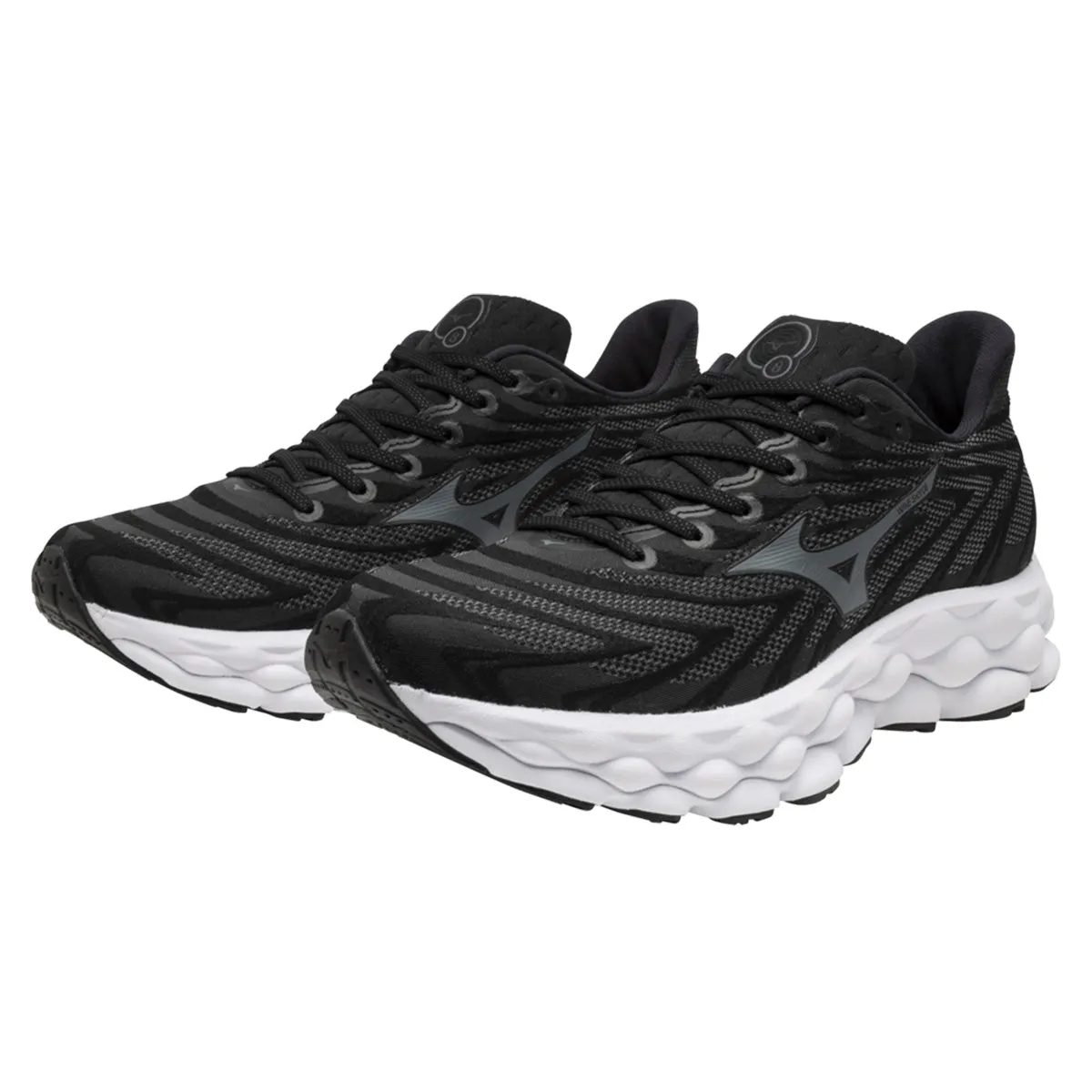 Mizuno Wave Sky 8 Mens | Black/metallic Gray/white