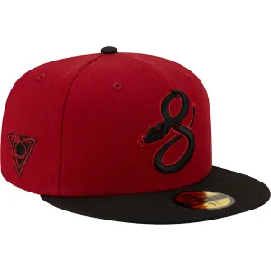 MLB Arizona Diamondbacks New Era Two-Tone Dark Side 59FIFTY Fitted Hat