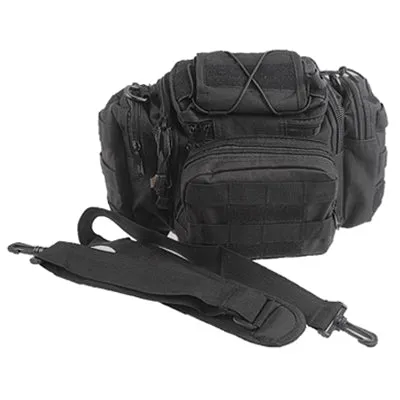 Multi-functional Nylon Fabrics Outdoor Military Camera Bag / Waist Bag(Black)