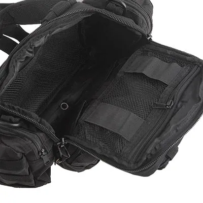 Multi-functional Nylon Fabrics Outdoor Military Camera Bag / Waist Bag(Black)