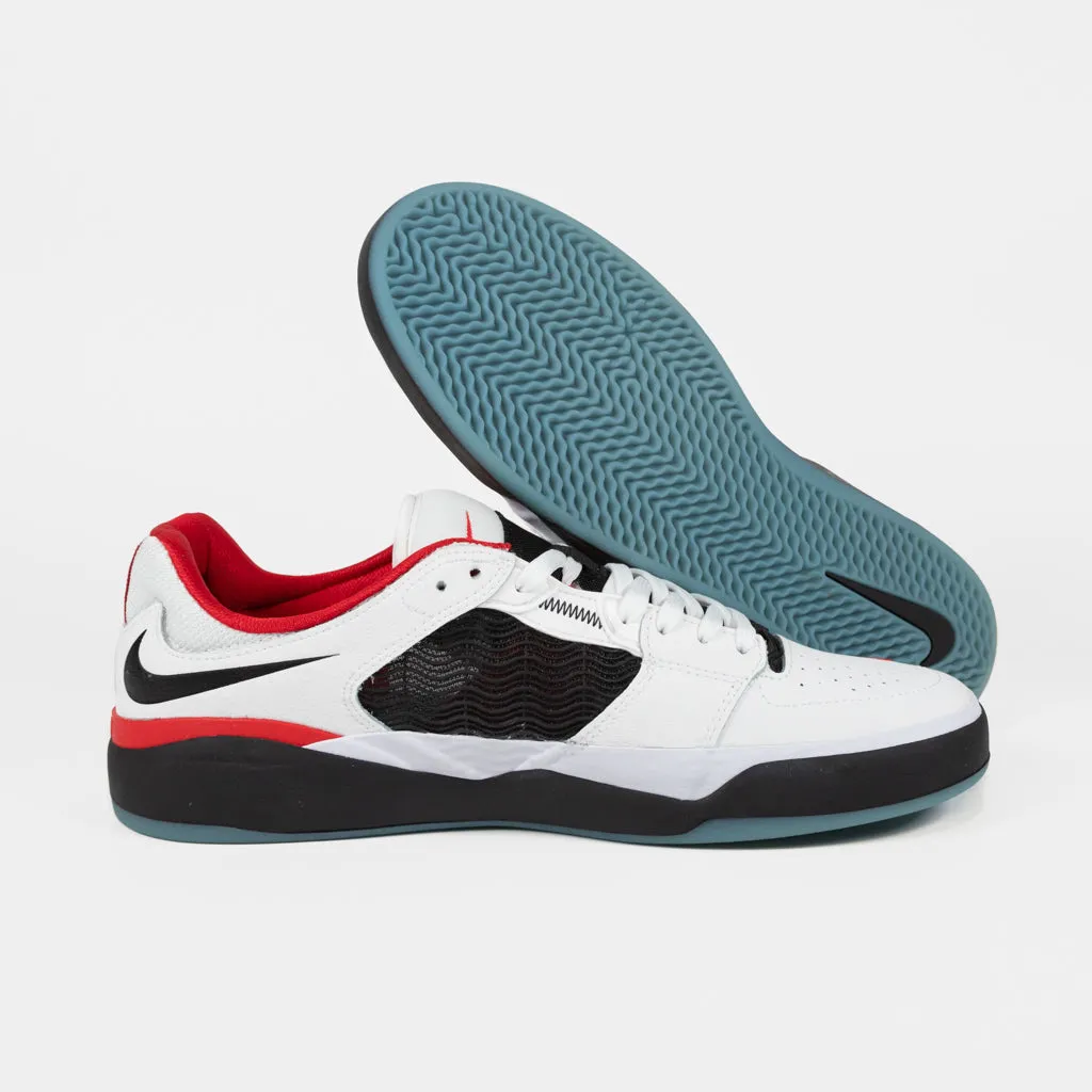 Nike SB - Ishod Wair Premium Leather Shoes - White / Black / University Red