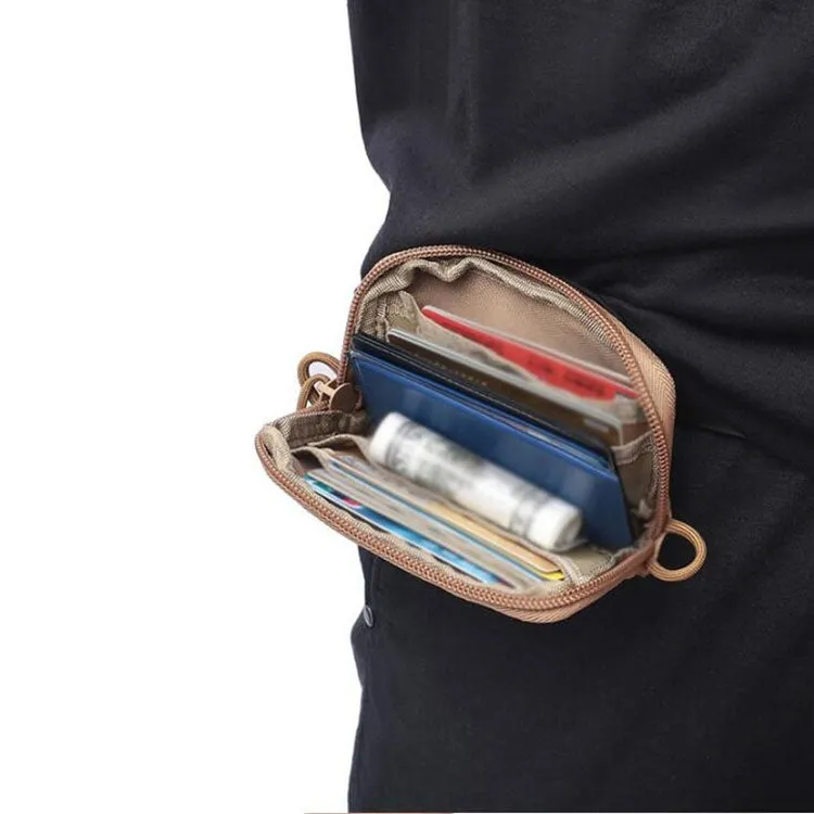 Outdoor Running Multi-functional Coin Purse Travel Waterproof Leisure Card Bag(Black)