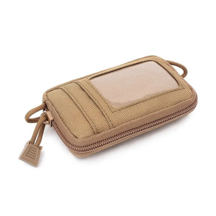 Outdoor Running Multi-functional Coin Purse Travel Waterproof Leisure Card Bag(Tan)