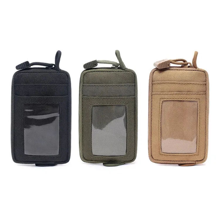 Outdoor Running Multi-functional Coin Purse Travel Waterproof Leisure Card Bag(Tan)