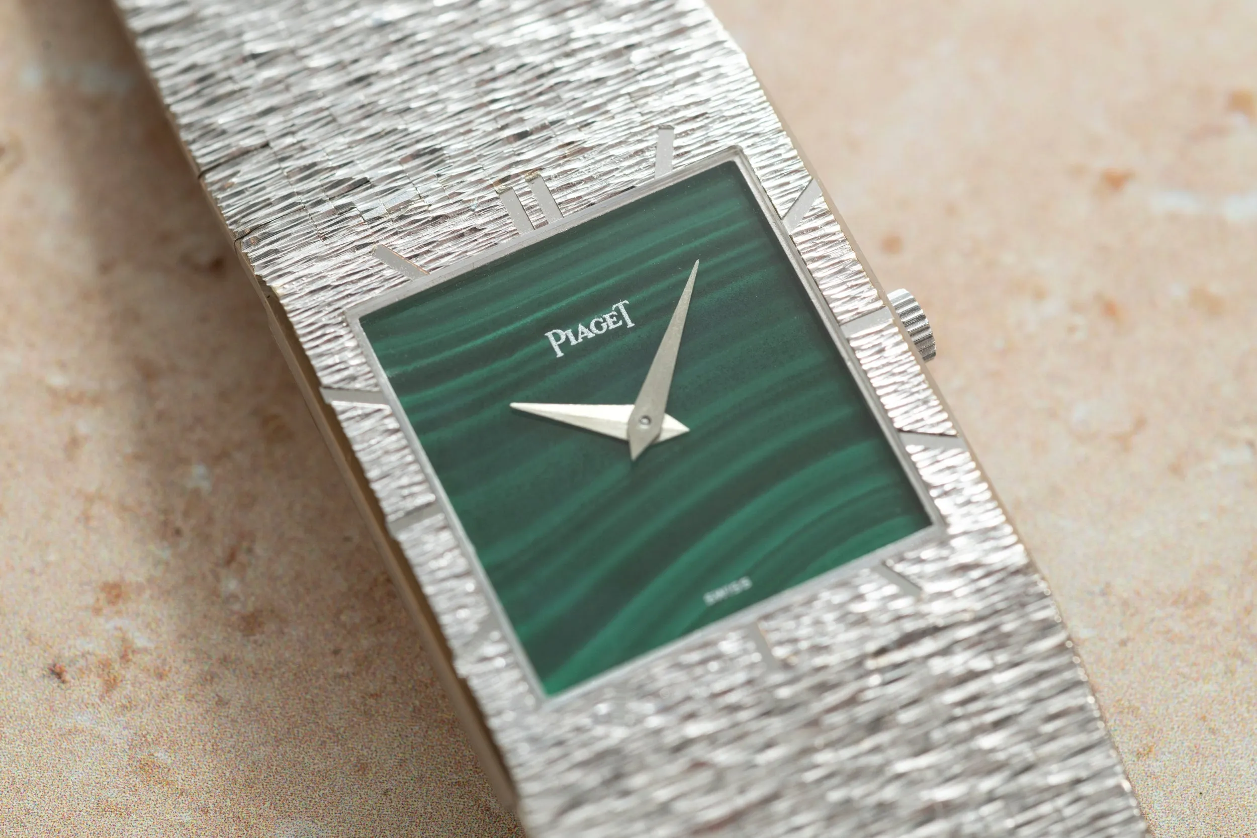 Piaget White Gold 'Malachite' Dress Watch