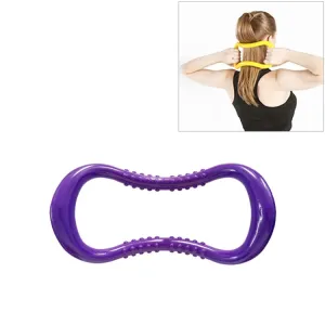 PP Double Massage Point Yoga Circle Fascia Stretching Ring Pilates Resistance Ring (Purple)