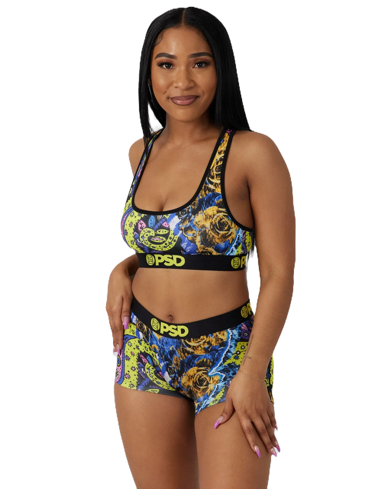 PSD " Wild Paisley" Women's Sports Bra