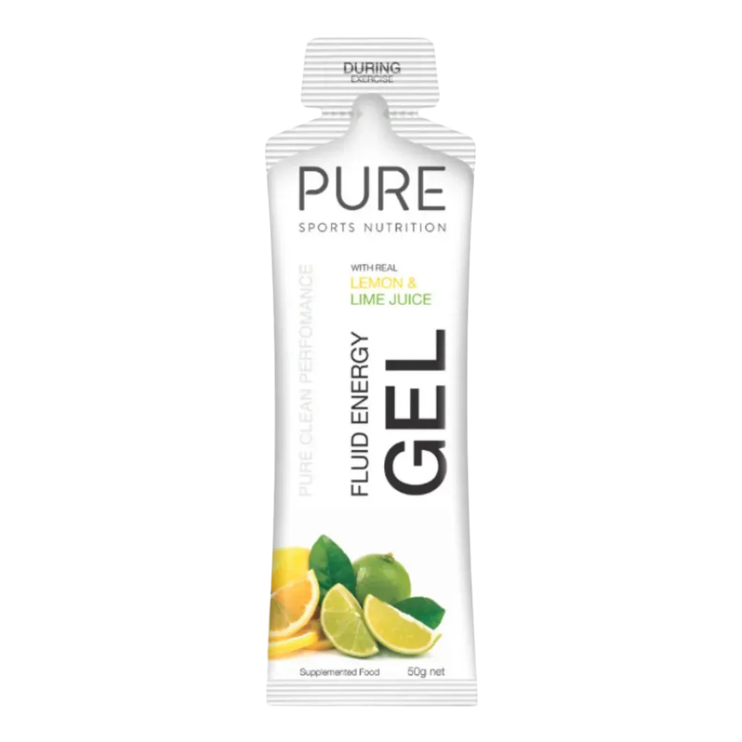 Pure Sports Nutrition - Fluid Energy Gels - Lemon Lime