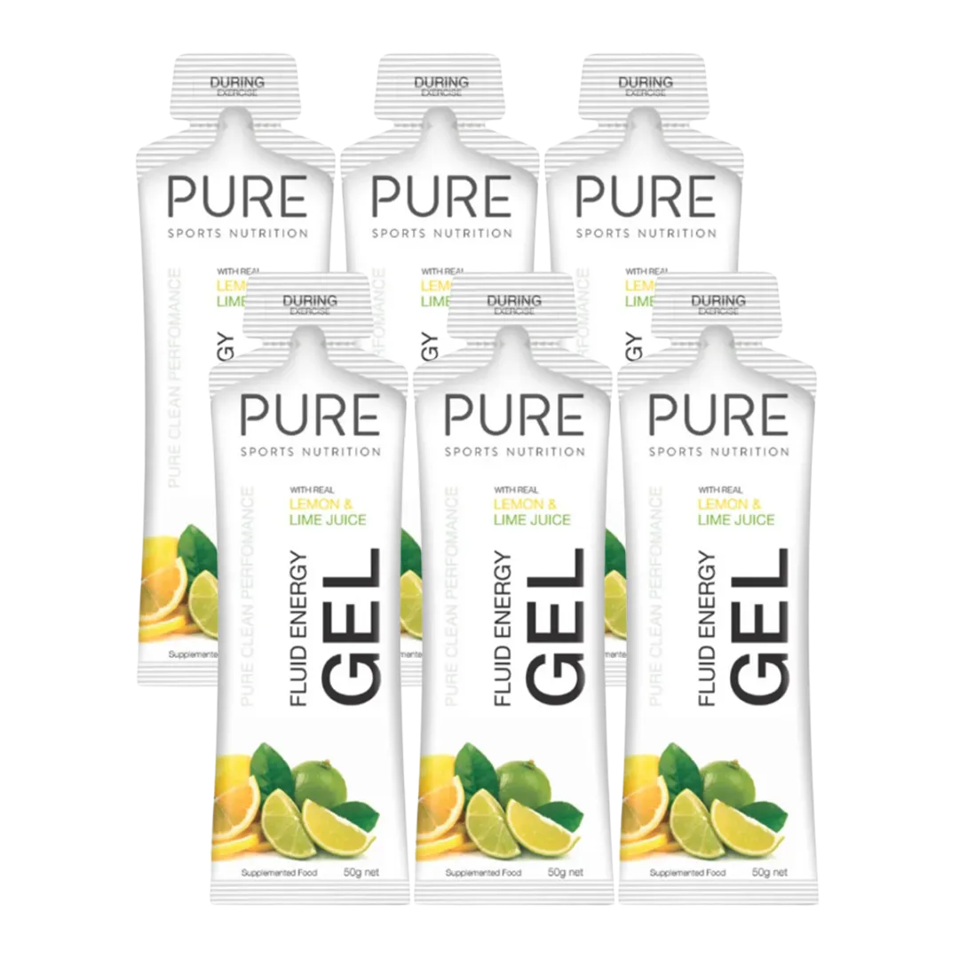 Pure Sports Nutrition - Fluid Energy Gels - Lemon Lime