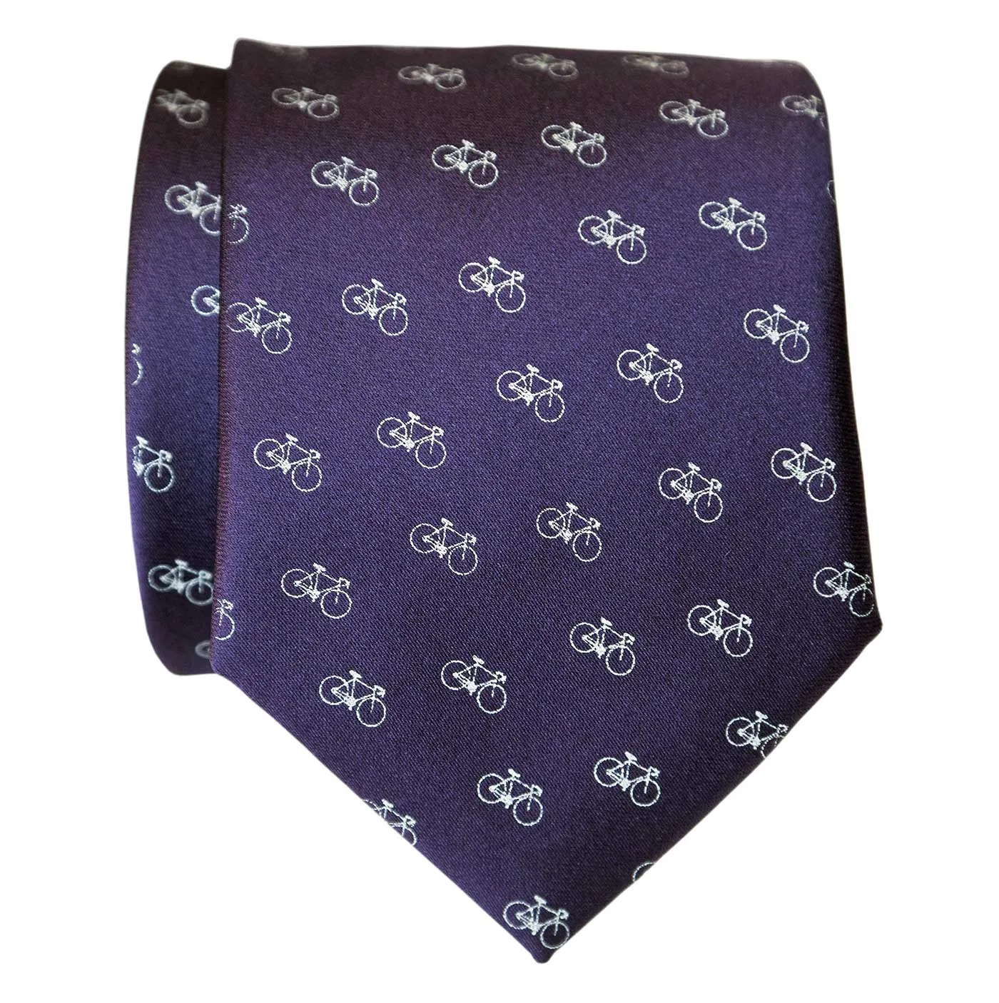 Racing Bike Necktie, tiny repeating bike print tie