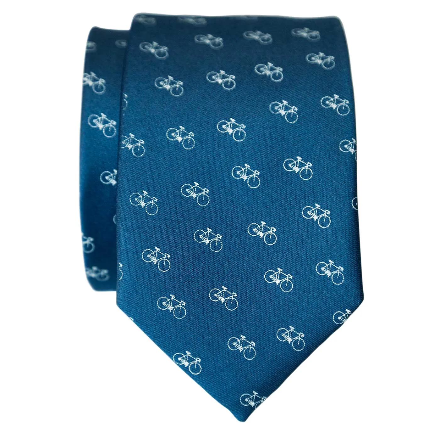 Racing Bike Necktie, tiny repeating bike print tie