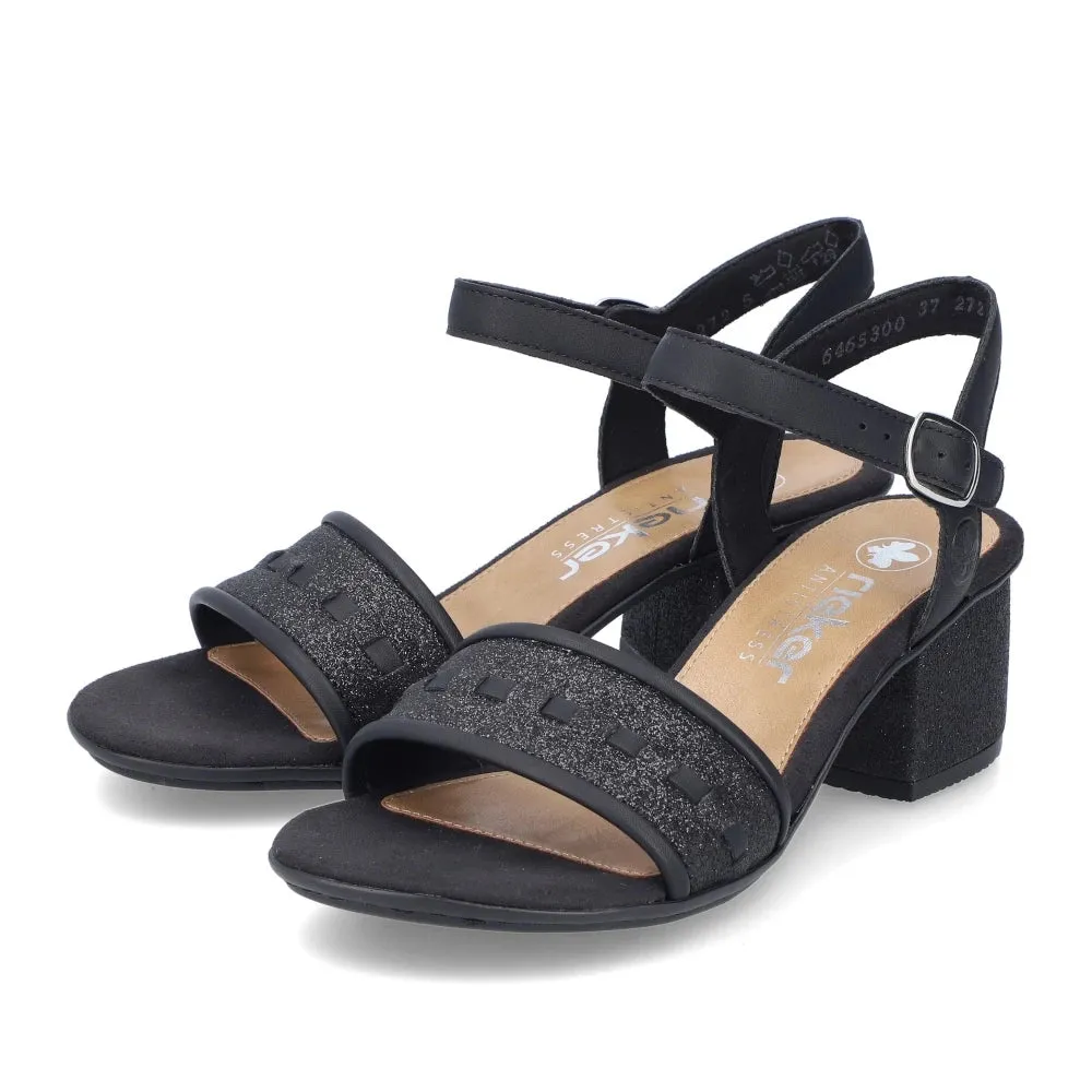 Rieker Black Dress Sandals