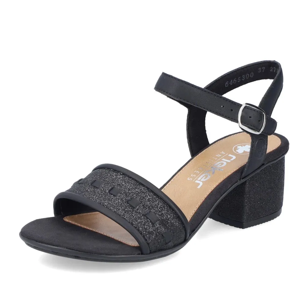 Rieker Black Dress Sandals