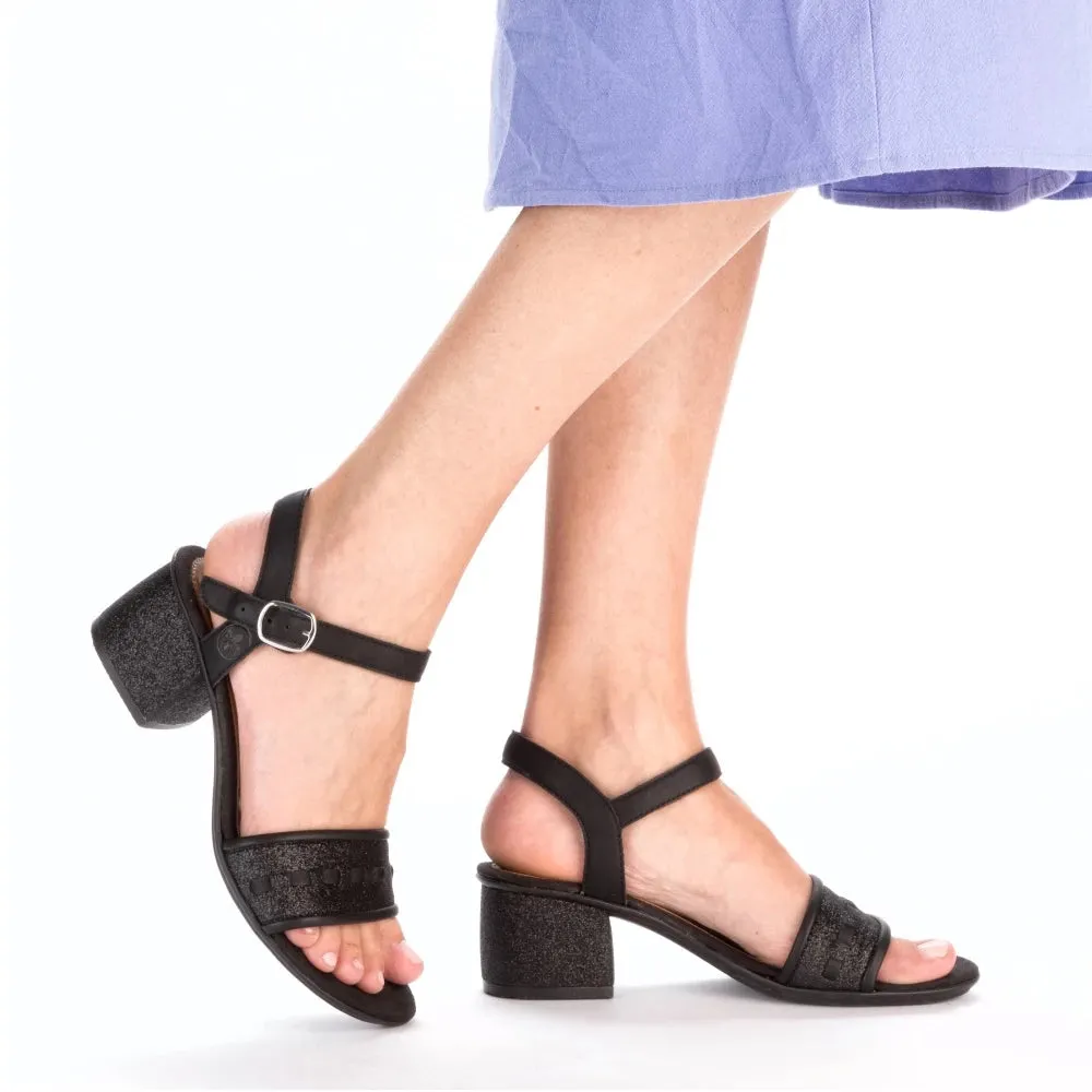 Rieker Black Dress Sandals