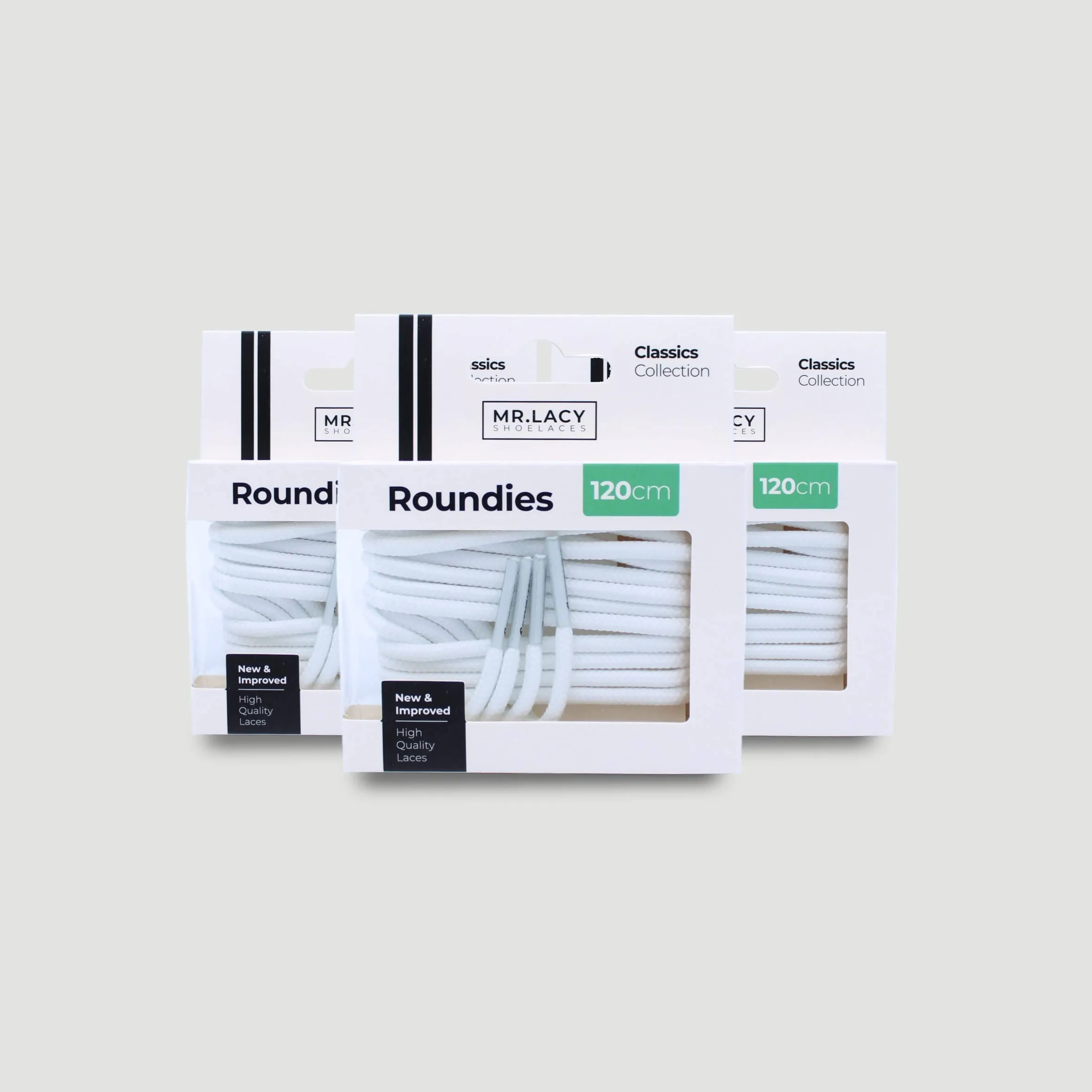 Roundies Shoelaces · White