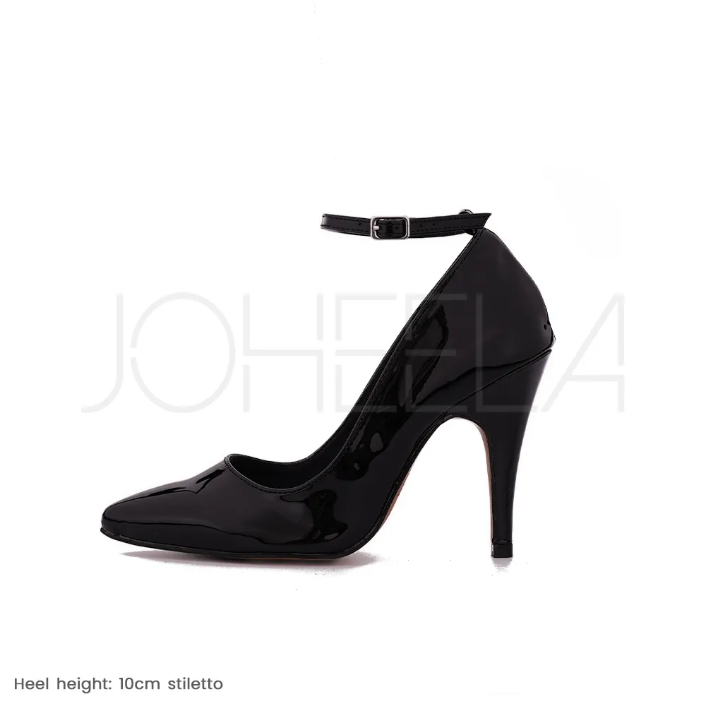 Sabrina noir - Talons stilettos - Personnalisable