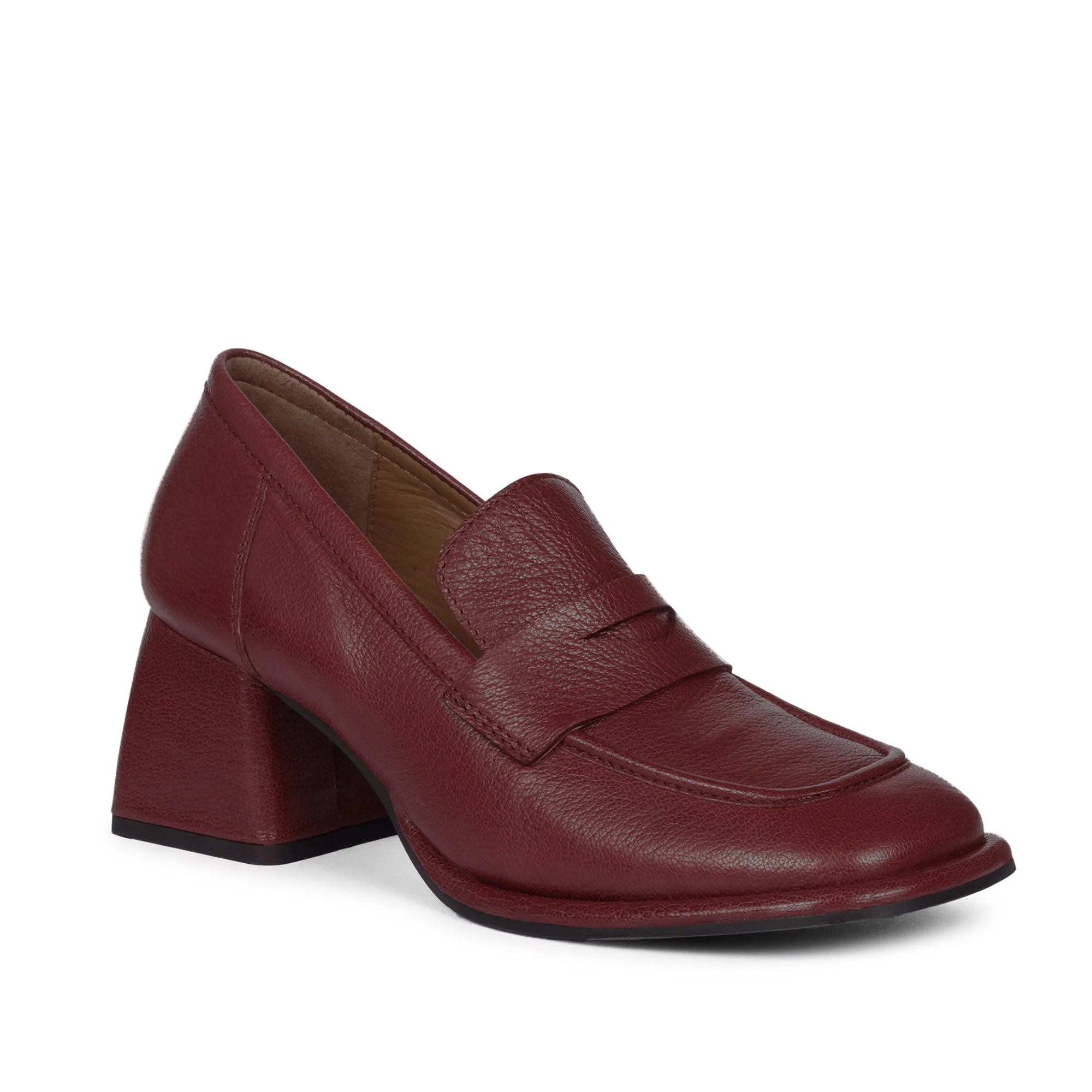 Saint Viviana Bordo Leather Saddle Moccasins