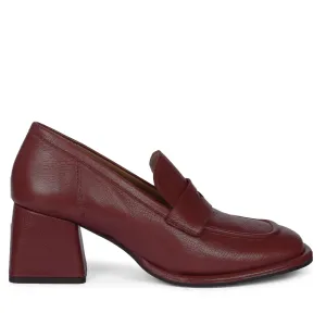 Saint Viviana Bordo Leather Saddle Moccasins