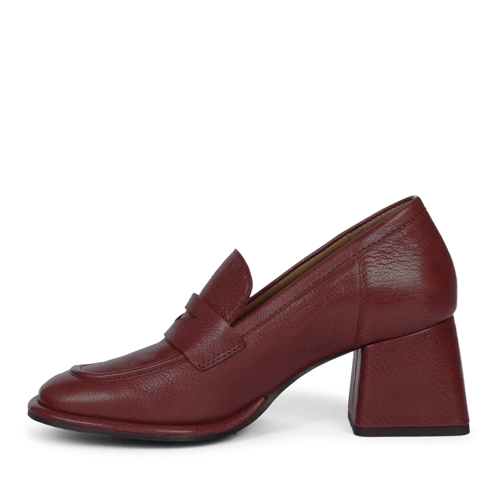 Saint Viviana Bordo Leather Saddle Moccasins