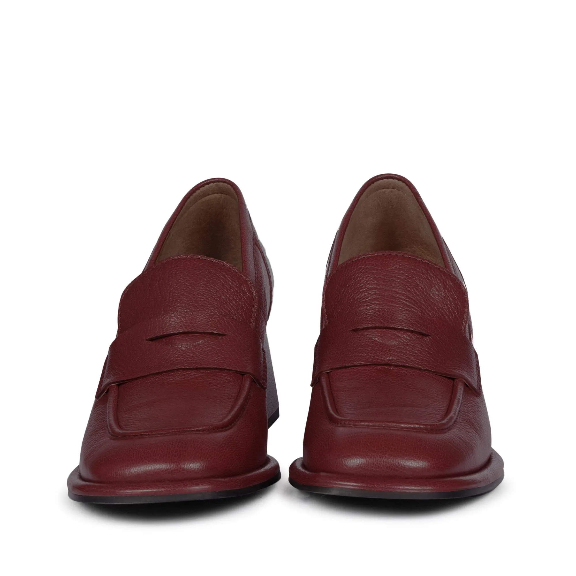 Saint Viviana Bordo Leather Saddle Moccasins