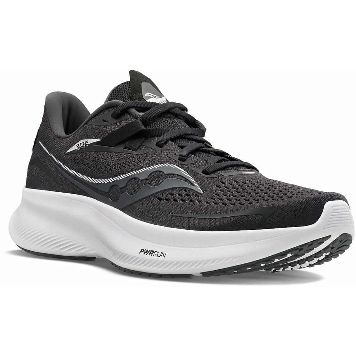 Saucony Ride 15 Mens Running Shoes - Black