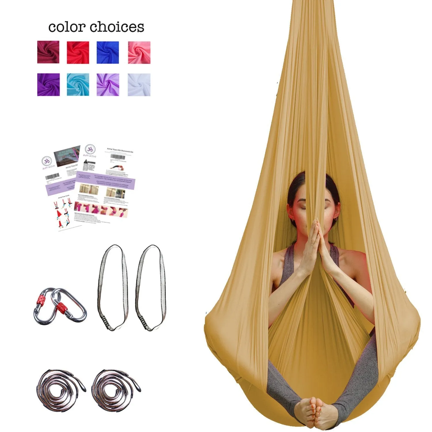 Silk Aerial Yoga Swing & Hammock Kit - Aum Active