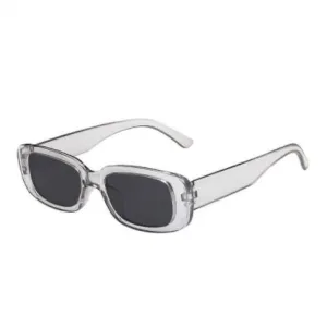 Silver Fashion Retro Square Sunglasses Unisex