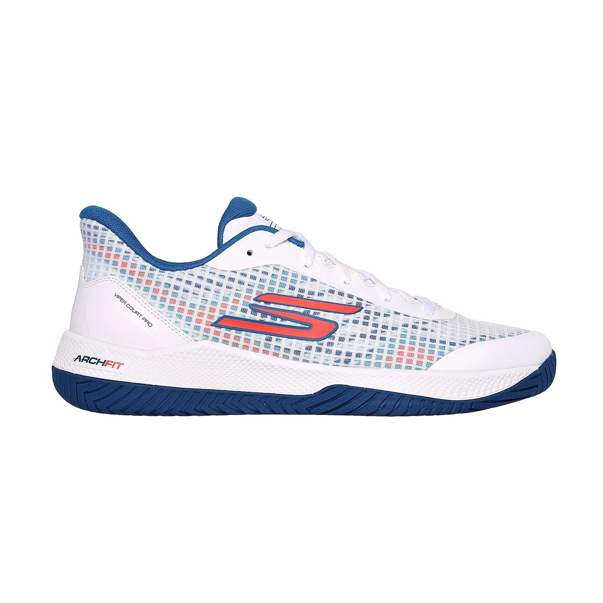 Skechers Viper Court Pro White/ Turquoise Multi Sports Shoes