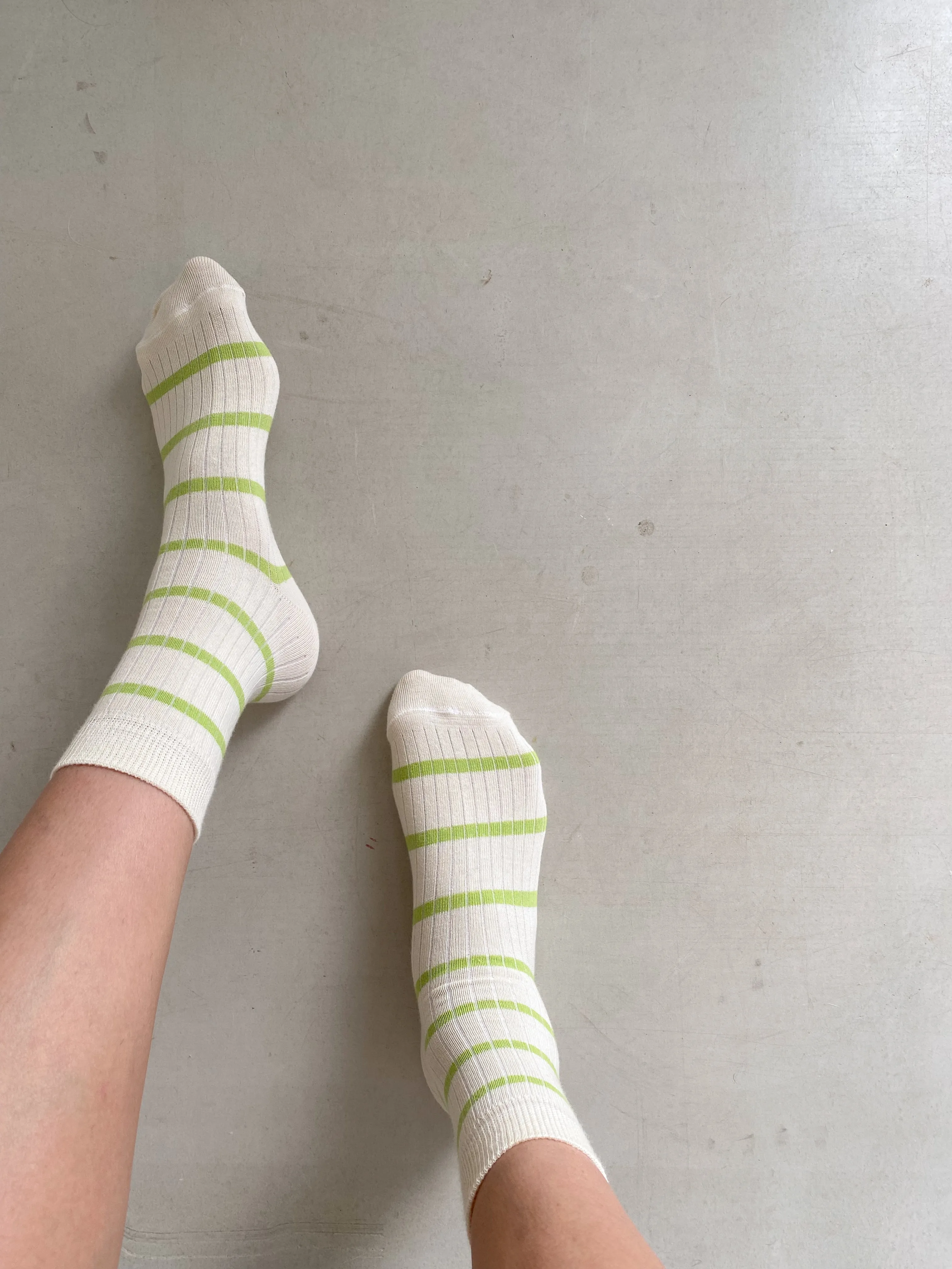 Stripe Socks Green