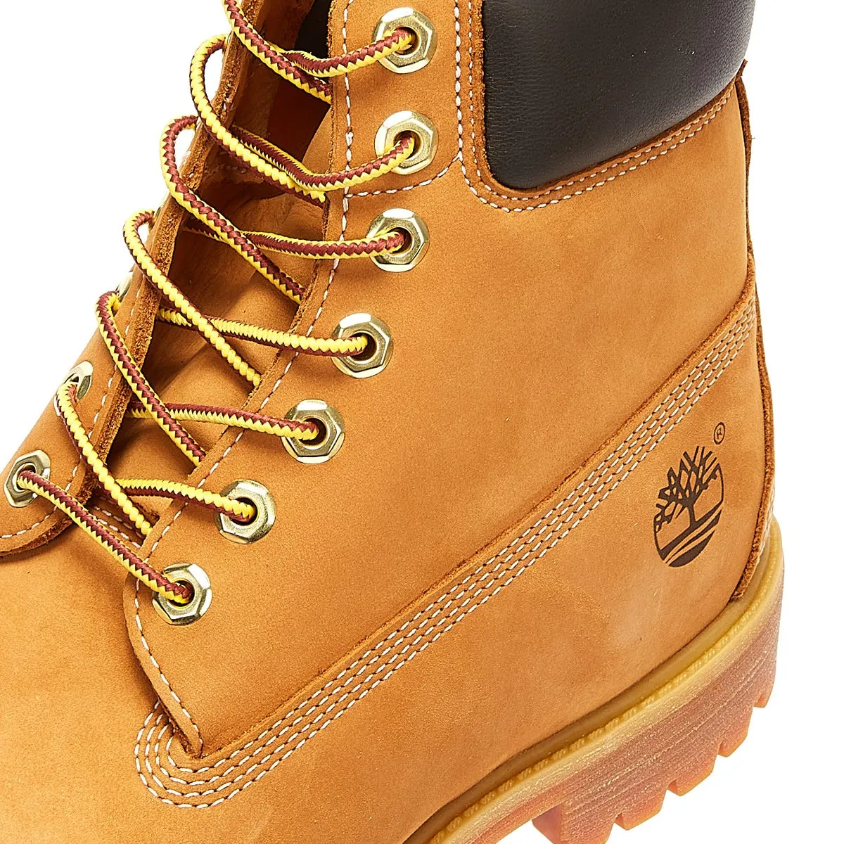 Timberland Mens Wheat Premium 6 Inch Nubuck Leather Boots