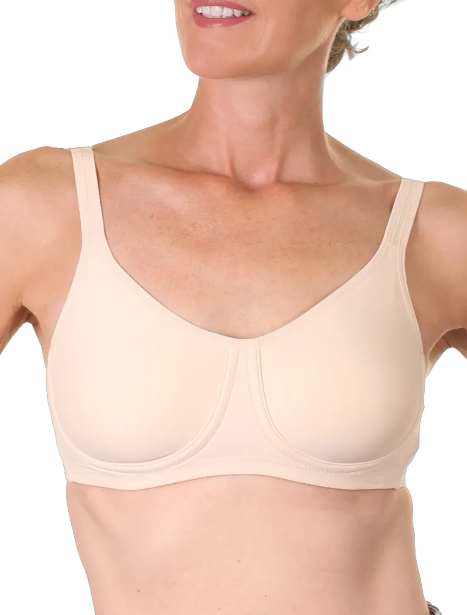 Trulife Lilly Bra, Beige | Nude Trulife Lilly Mastectomy Bras | Seamless Mastectomy Bras