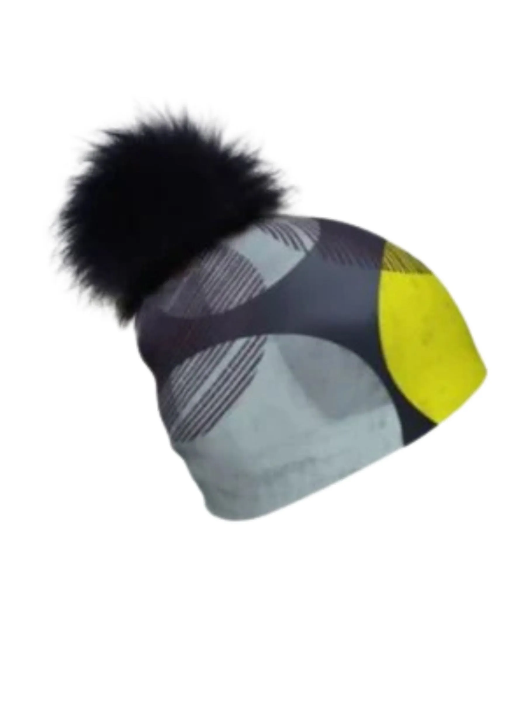 Tuque Multi-Sport avec Pompon Détachable Valery Goulet (Yellow Dots) de Lalita's Art Shop