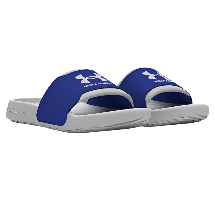 Under Armour Boys Ignite Select Slides Halo Grey/Team Royal