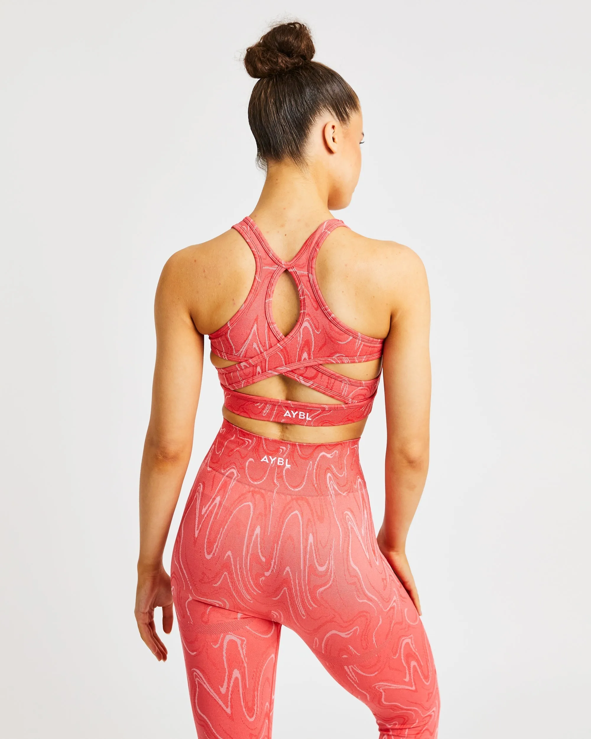 Velocity Seamless Sports Bra - Coral