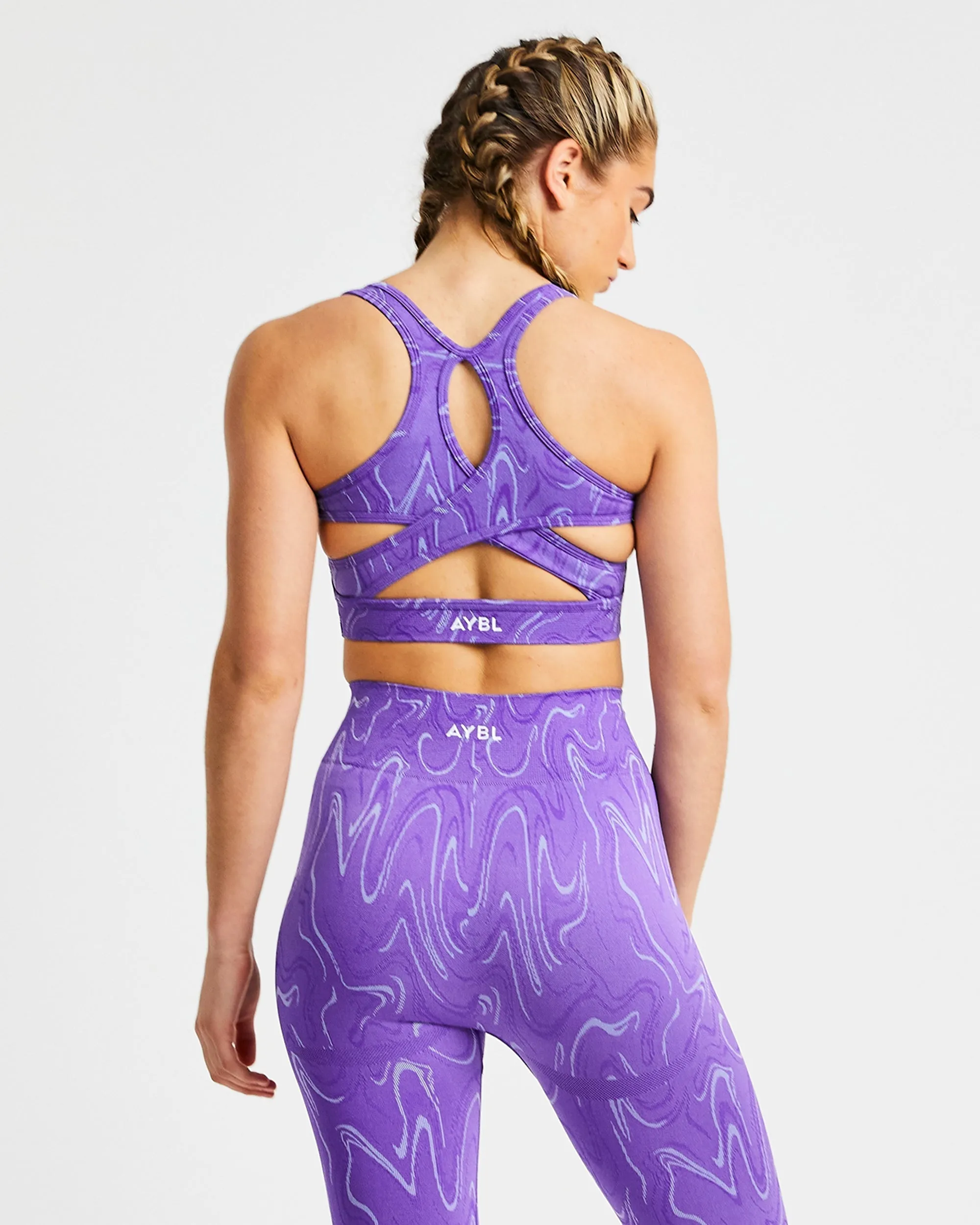 Velocity Seamless Sports Bra - Purple