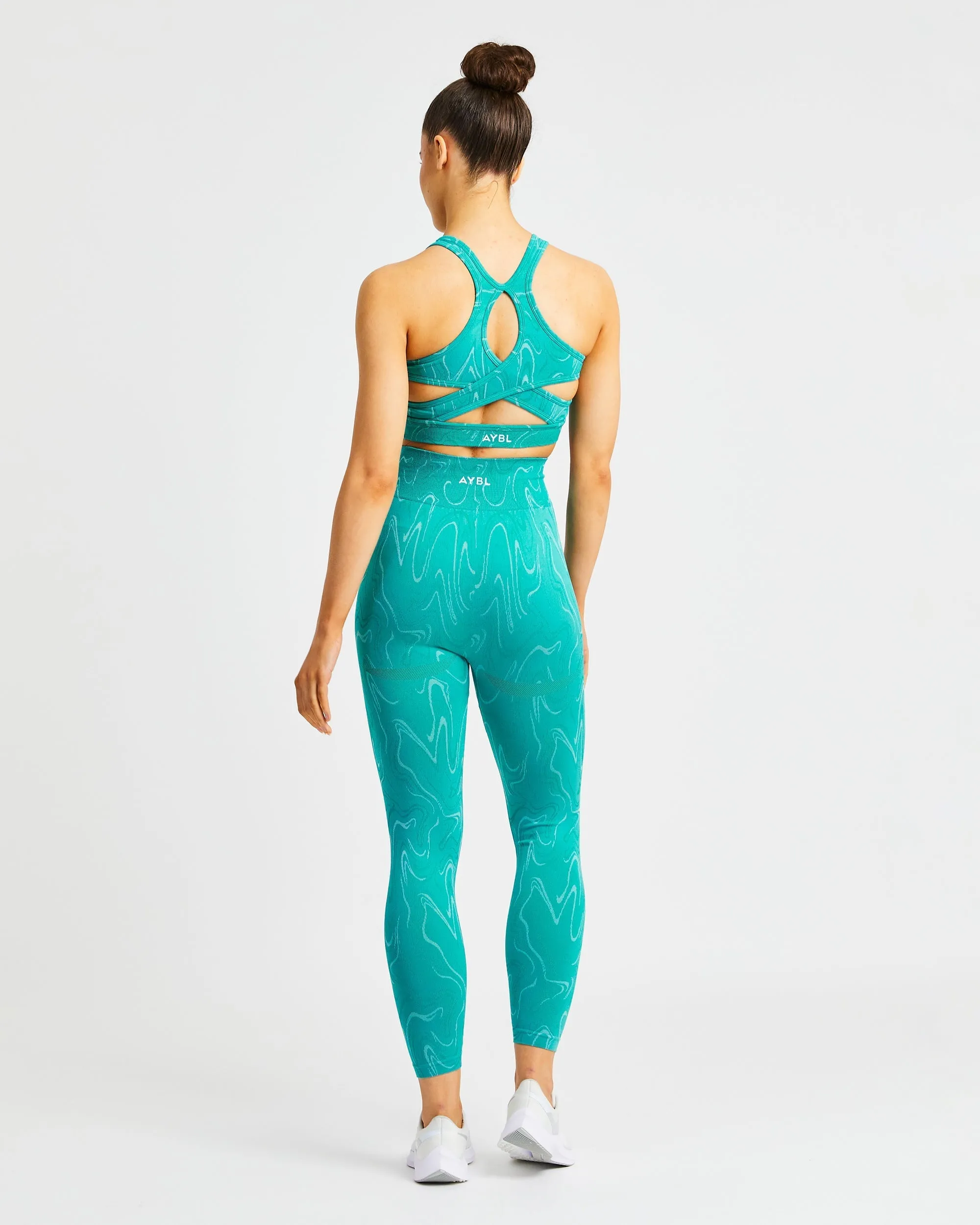 Velocity Seamless Sports Bra - Turquoise