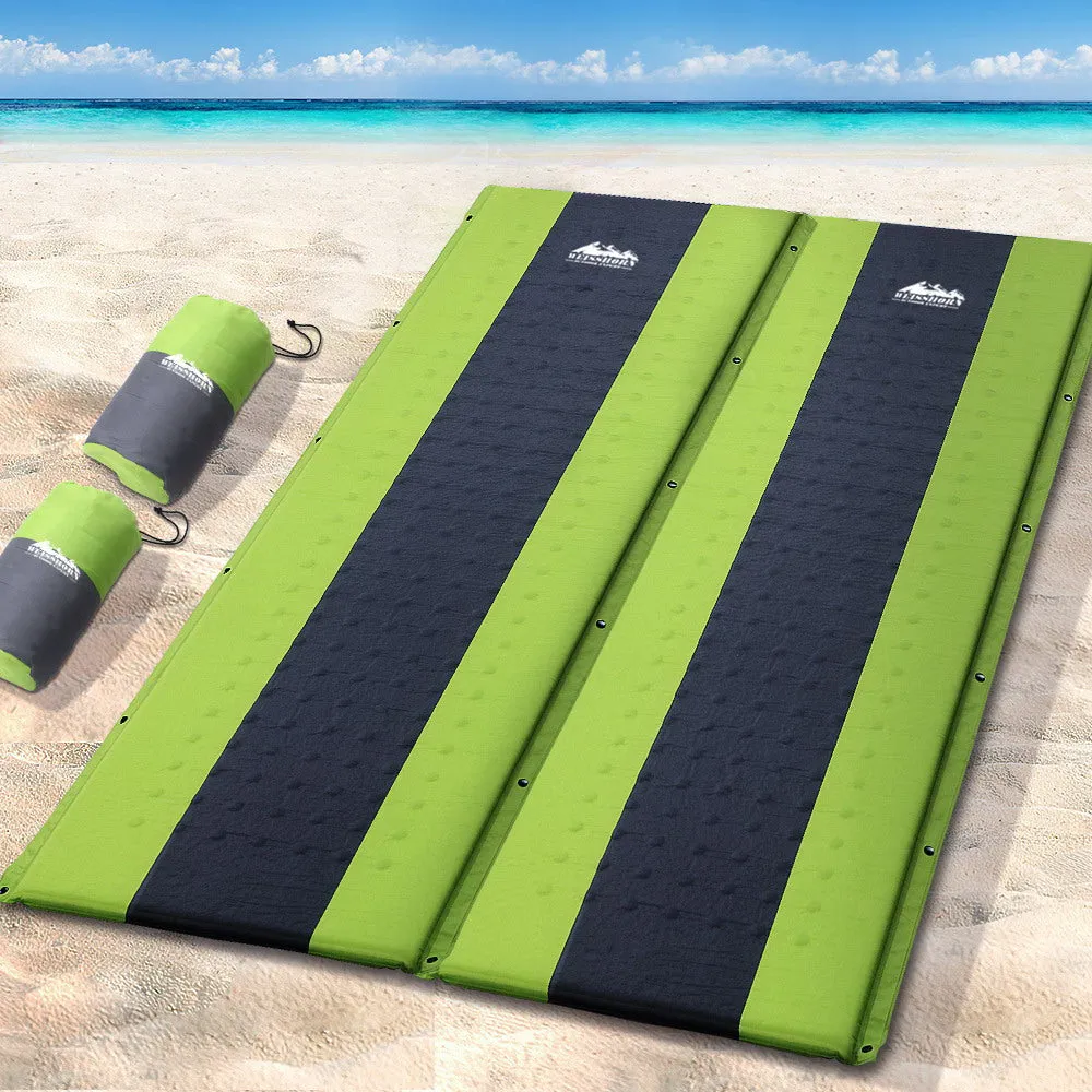 Weisshorn Self Inflating Mattress Camping Sleeping Mat Air Bed Pad Double Green