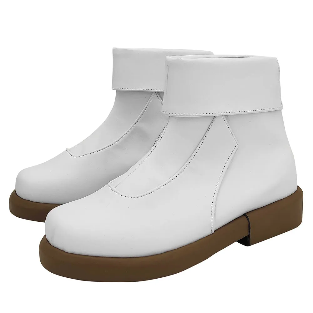 White Boots Halloween Costumes Accessory Cosplay Shoes