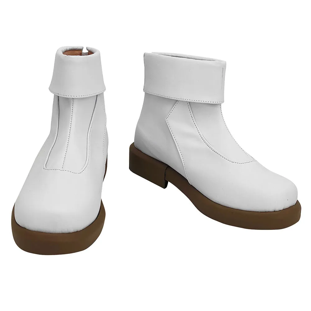 White Boots Halloween Costumes Accessory Cosplay Shoes