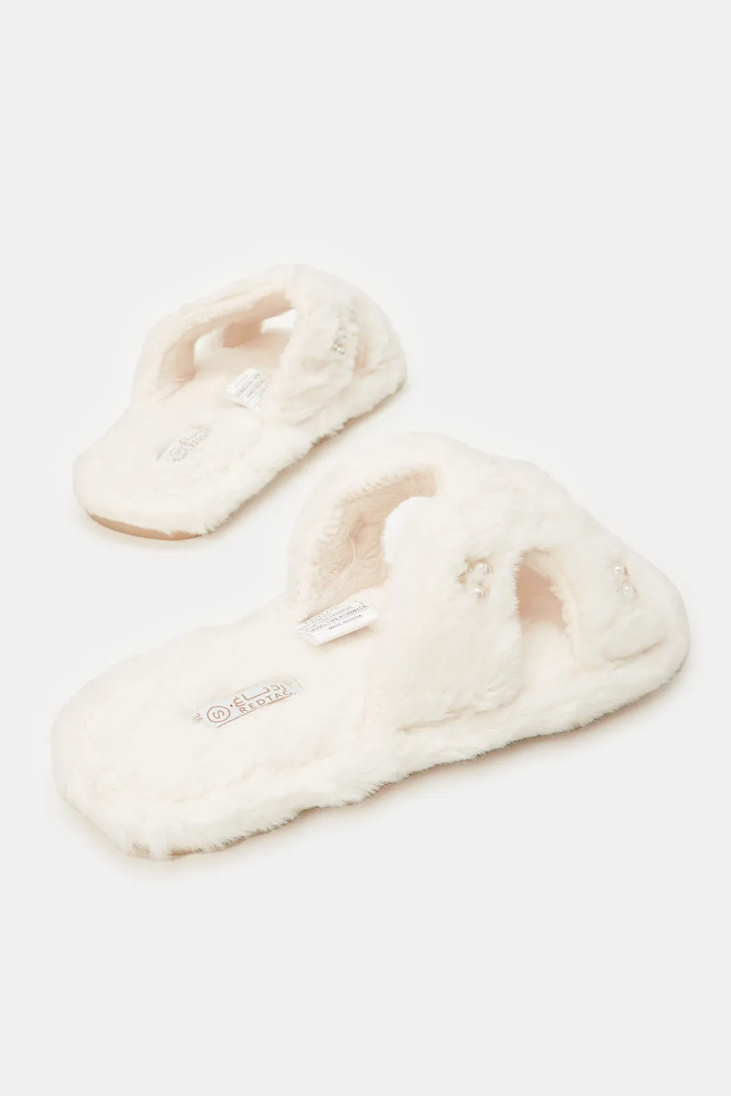 Women Ivory Pearls Slipper