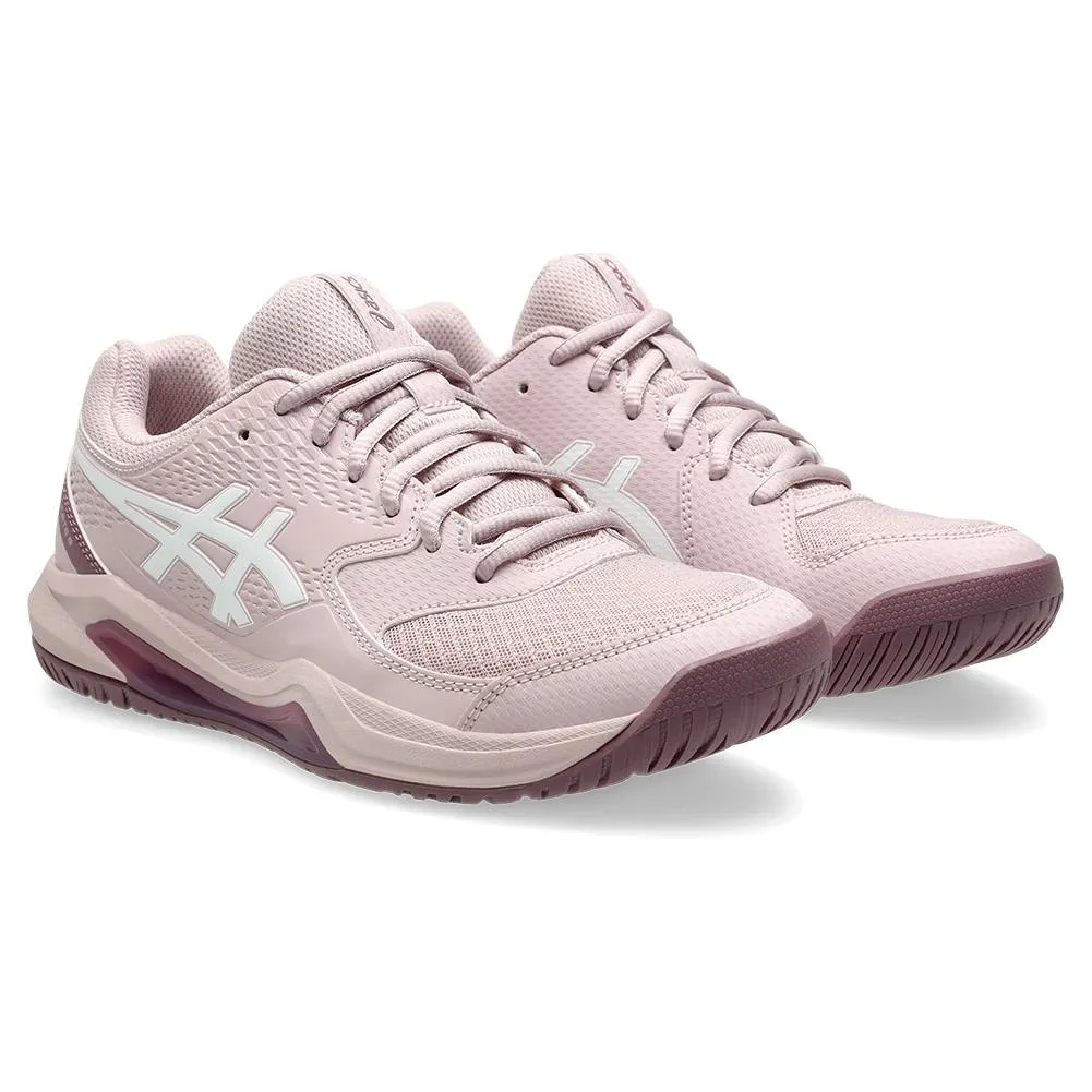 Womens Gel-Dedicate 8 Tennis Shoes Watershed Rose and White