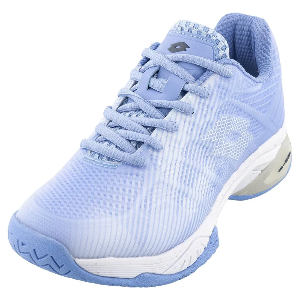 Women's Mirage 300 3rd Speed Tennis Shoes Chambray Blue and All White