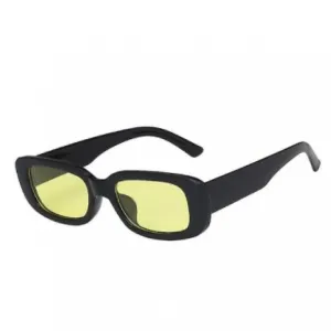 Yellow Fashion Retro Square Sunglasses Unisex