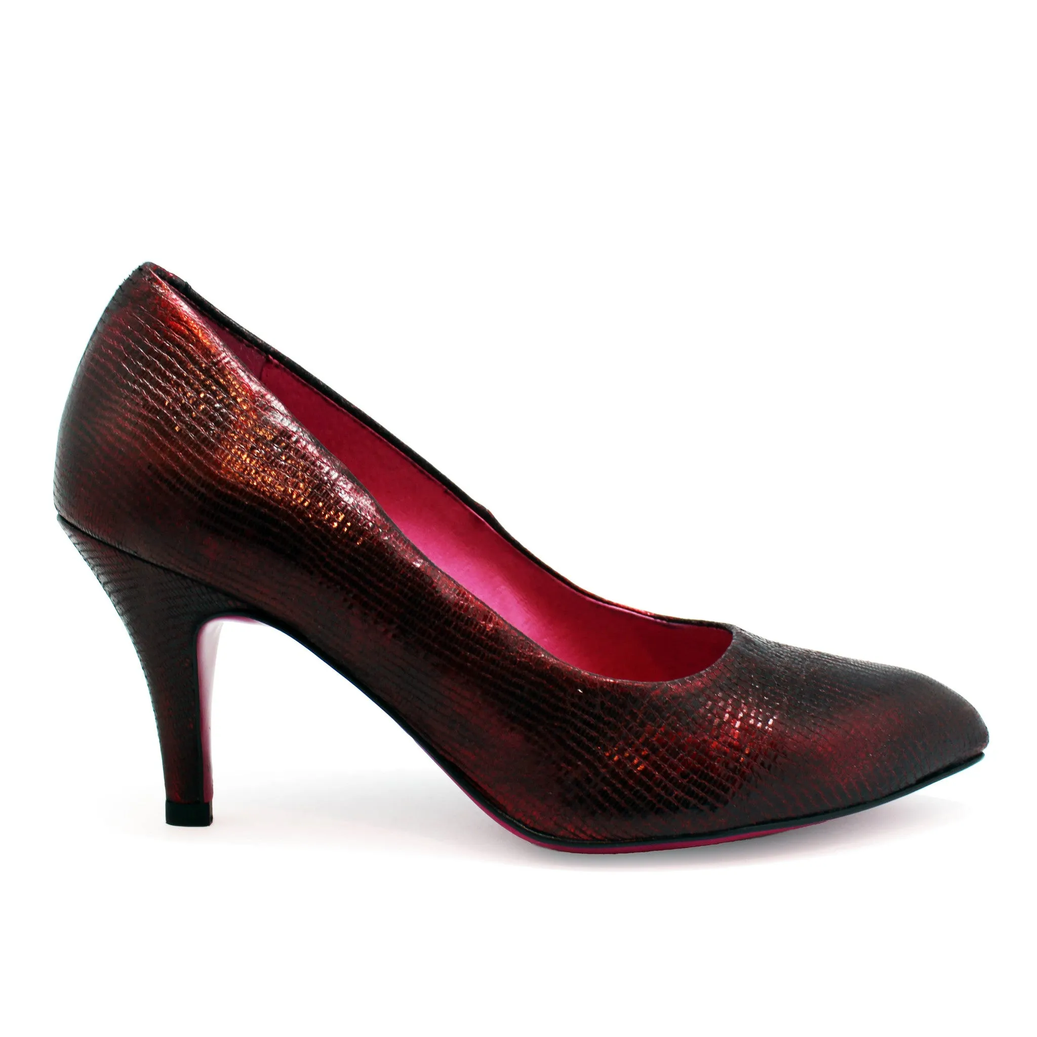 Zut - Red Metallic stiletto heel